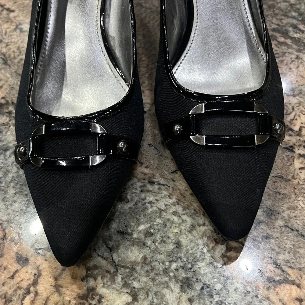 Anne Klein Black Patent Heels - Picture 5 of 11